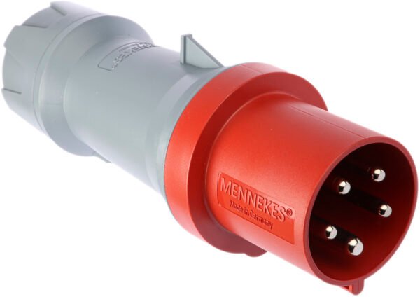 Priz, Fiş, 3P+N+E, 415 V, 63A, Kablo Ucuna Monte, Kırmızı, IP44, PowerTOP Plus Serisi