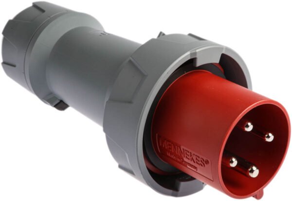Fiş, 3P+E, 415 V, 63A, Kablo Ucuna Monte, Kırmızı, IP67, PowerTOP Plus Serisi