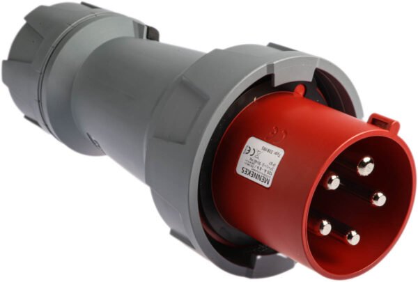 Priz, Fiş, 3P+N+E, 415 V, 125A, Kablo Ucuna Monte, Kırmızı, IP67, PowerTOP Plus Serisi